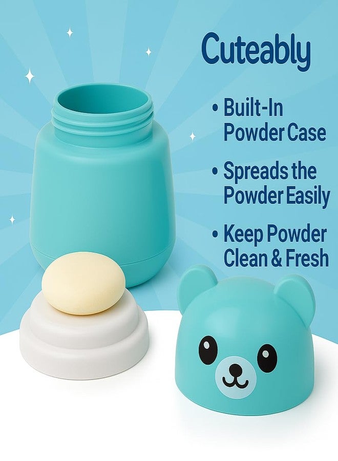 Cuteably powder puff for babies (Blue) - Image 3