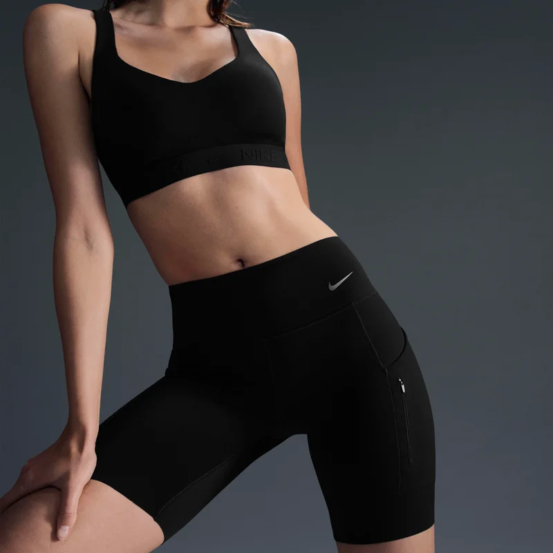 Nike Women's Go Firm-Support Mid-Rise Biker Shorts