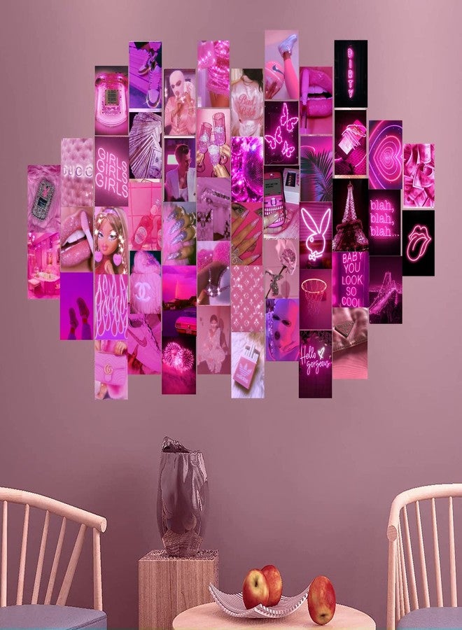 Kitty Cat Hot Pink Decor Aesthetic Wall Collage Kit || 30 Unique Poster Set + Free Tape | 4x6in Each | Posters: Dorm, Bedroom Decor | Hostel Essential | Aesthetic Room Decor (30) - Image 5