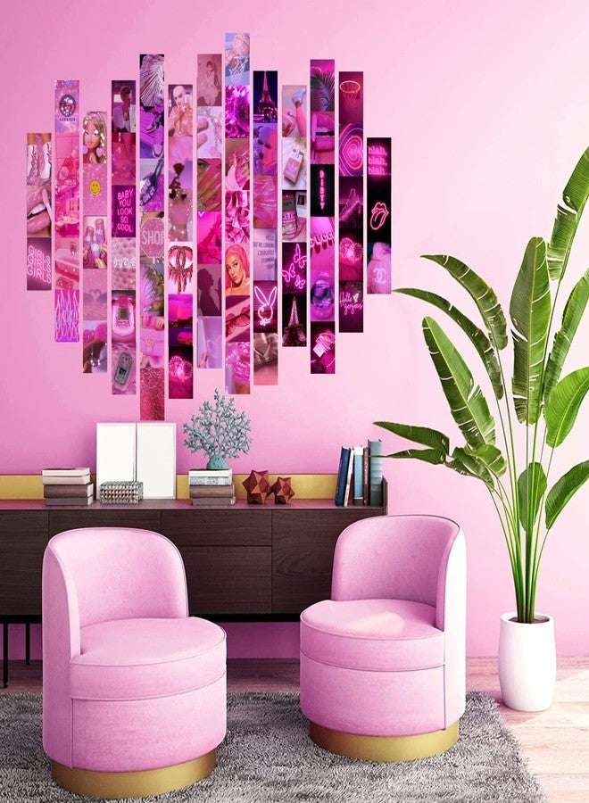 Kitty Cat Hot Pink Decor Aesthetic Wall Collage Kit || 30 Unique Poster Set + Free Tape | 4x6in Each | Posters: Dorm, Bedroom Decor | Hostel Essential | Aesthetic Room Decor (30) - Image 4