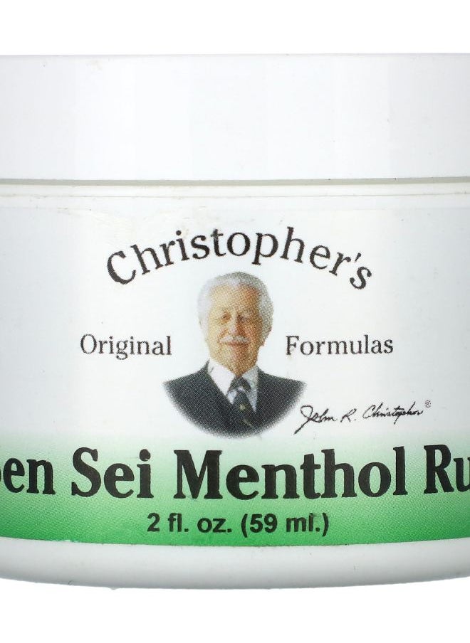 Christopher's Original Formulas Sen Sei Menthol Rub 2 fl oz (59 ml) 