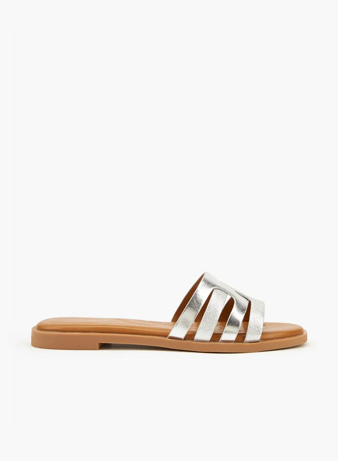 Flora Bella By Shoexpress Strappy Slip-On Flat Sandals
