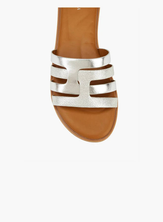 Flora Bella By Shoexpress Strappy Slip-On Flat Sandals