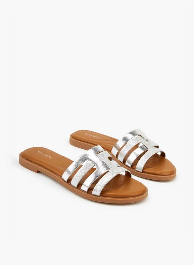 Flora Bella By Shoexpress Strappy Slip-On Flat Sandals