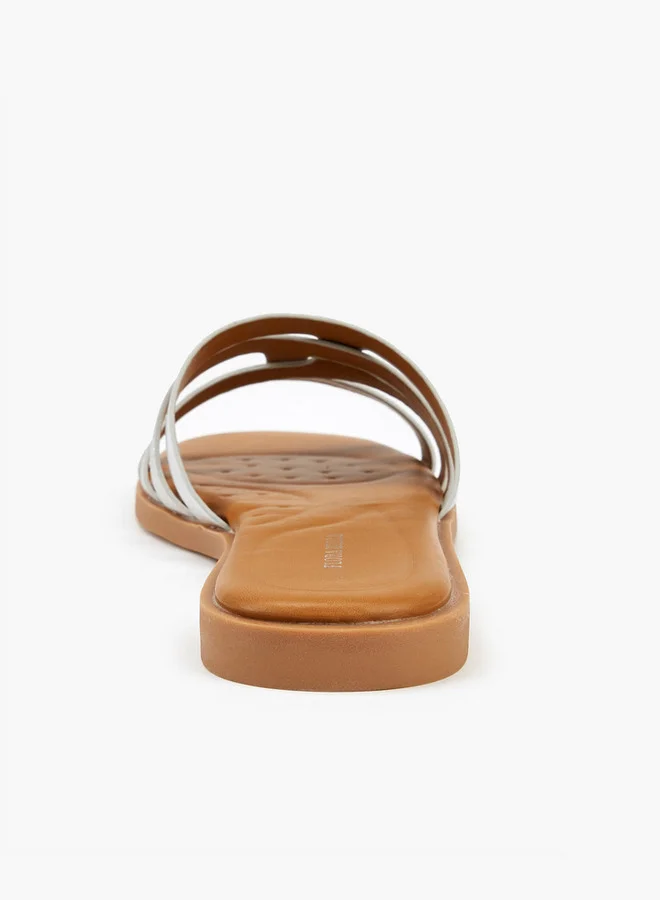 Flora Bella By Shoexpress Strappy Slip-On Flat Sandals
