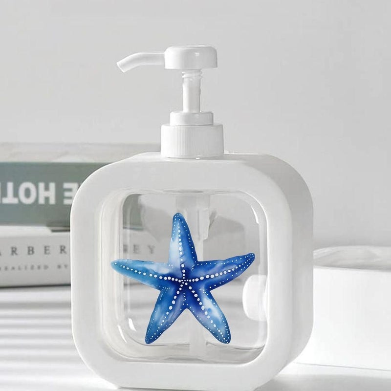 Refillable Starfish Pump Dispenser Second Model for Sink Shower Soap Dishwasher Hand Body Wash - Image 1
