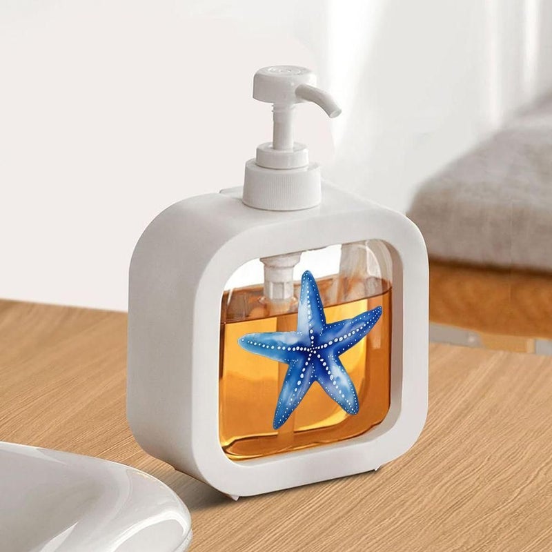 Refillable Starfish Pump Dispenser Second Model for Sink Shower Soap Dishwasher Hand Body Wash - Image 2