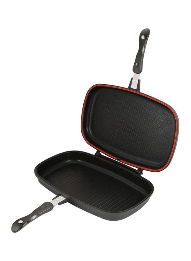 DESSINI Double Sided Grill Pan Black/Silver 36cm - Image 3
