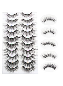 False Eyelashes Faux Mink Lashes Fluffy Wispy Lashes Natural Look Short Long Eyelashes Mixed 10 Pairs Soft Light Reusable Fake Eyelashes Pack (Fluffy Lashes Mixed) - pzsku/ZD494F5A391D8BDCD7695Z/45/_/1694502309/2b4d05fb-5461-4b3b-aa81-0f364e644bdd