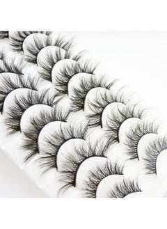 DAODER False Eyelashes Faux Mink Lashes Fluffy Wispy Lashes Natural Look Short Long Eyelashes Mixed 10 Pairs Soft Light Reusable Fake Eyelashes Pack (Fluffy Lashes Mixed)  - Image 5