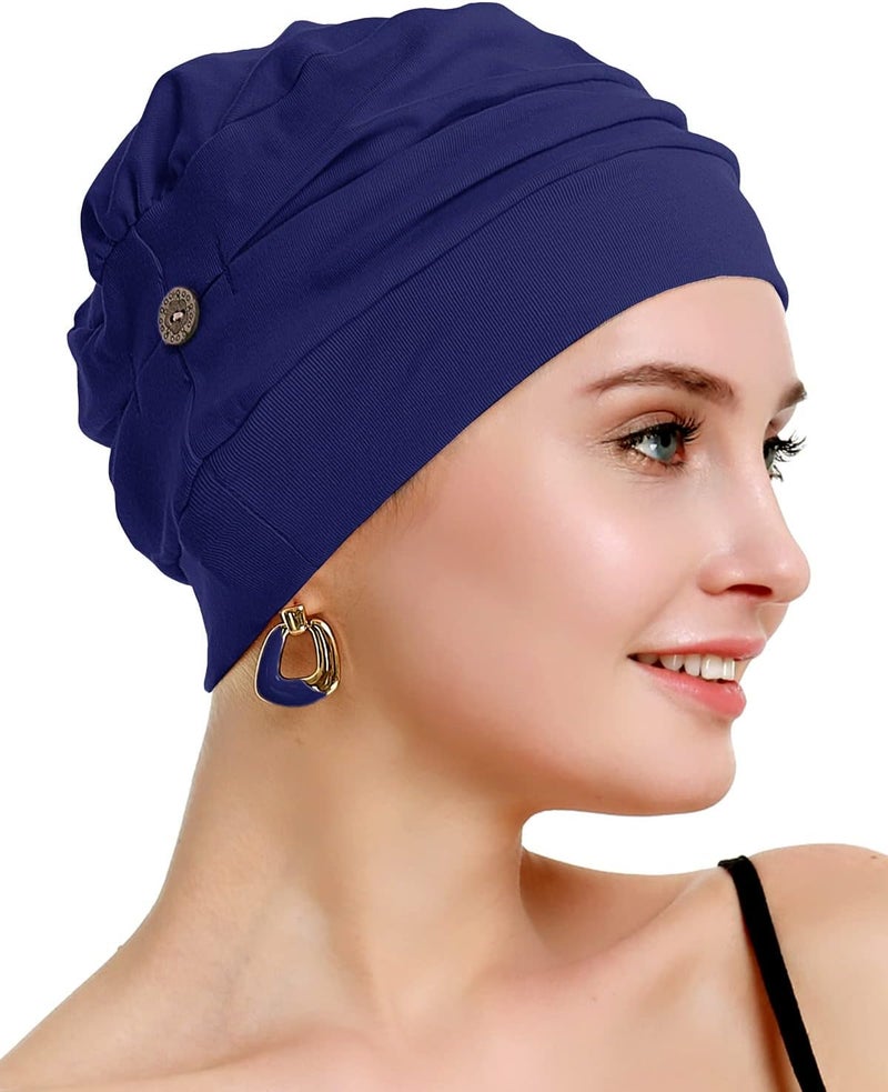 osvyo Cotton Chemo Turbans for Women Cancer Hairloss hat - Cotton Lightweight Headwear Sealed Packaging - Image 3