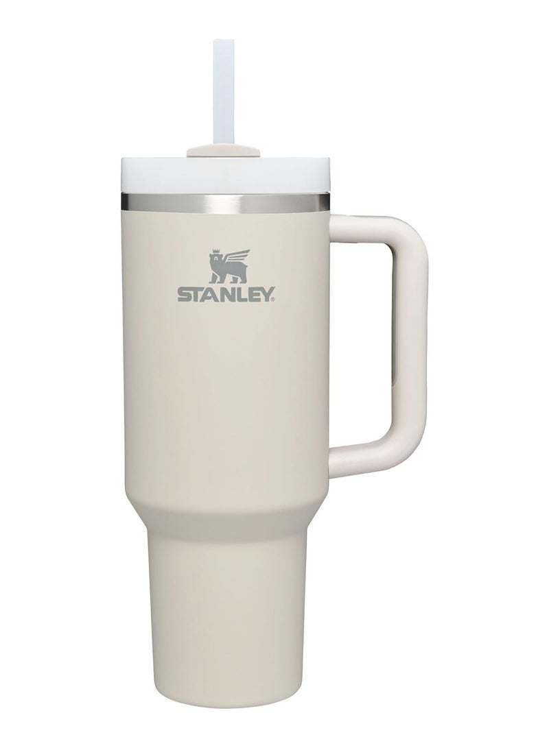 Stanley cup H2.0 Stainless Steel with Lid and Straw for Water Iced Tea,Coffee and Smoothie,Dune,40 oz - Image 1