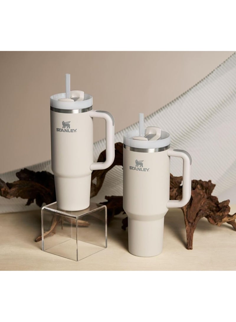 Stanley cup H2.0 Stainless Steel with Lid and Straw for Water Iced Tea,Coffee and Smoothie,Dune,40 oz - Image 4