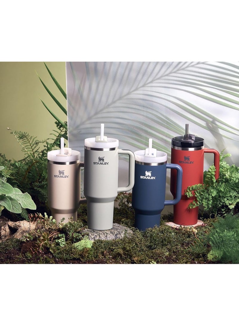 Stanley cup H2.0 Stainless Steel with Lid and Straw for Water Iced Tea,Coffee and Smoothie,Dune,40 oz - Image 5