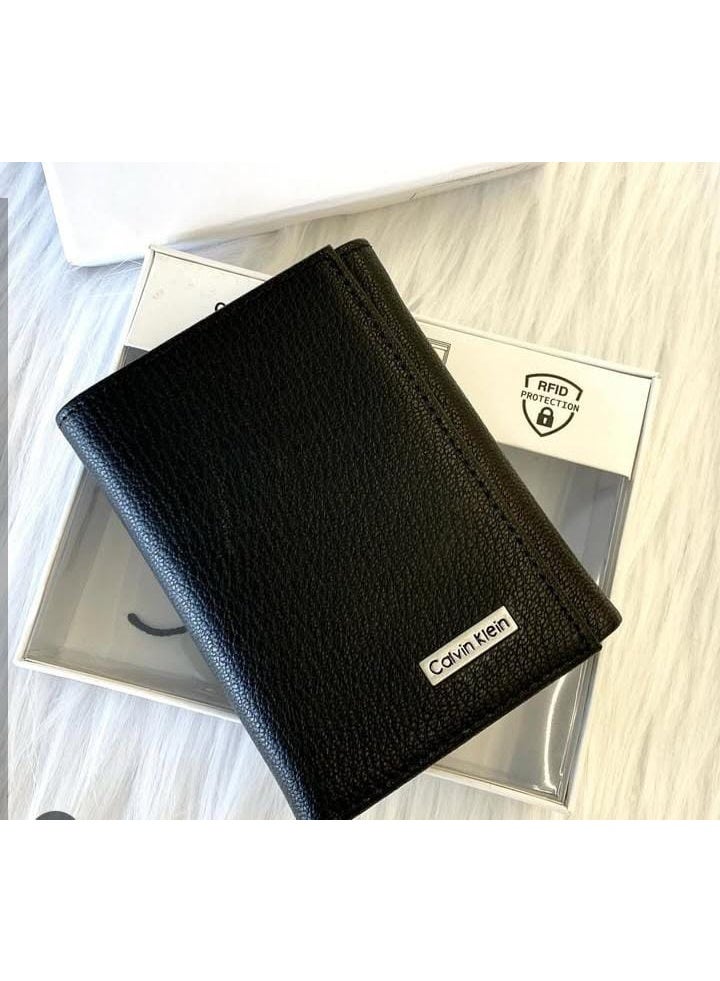 كالفن كلاين جينز محفظة كالفن كلاين للرجال باللون الأسود - Image 2