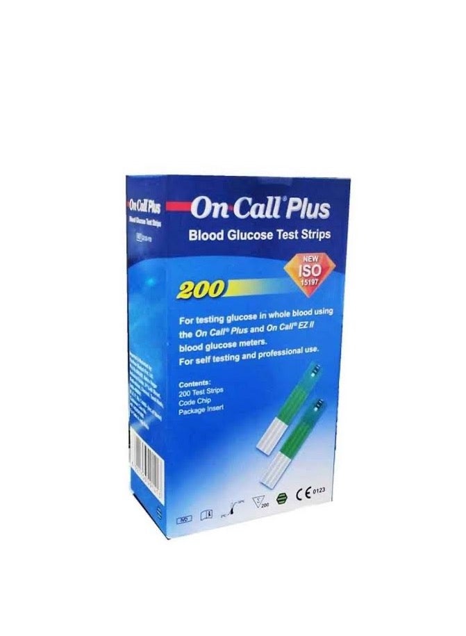 أون كول بلاس شرائط اختبار نسبة السكر في الدم ON CALL PLUS، 200 شريط اختبار - Image 3