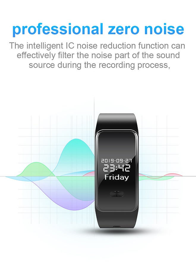 VORMOR Voice Recorder Watch, 30 Days Standby Time Digital Screen Voice Activated Recorder Noise Cancellation Audio Voice Bracelet Recording Device with Headsets for Lectures, Meetings (32G) - Image 5