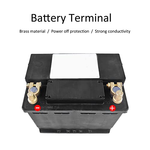 Estink موصل طرف البطارية، 1 زوج SAE إلى JIS موصل طرف بطارية نحاسي إيجابي سلبي لبطارية السيارة العلوية لتزويد الطاقة للسيارة ومنع التسرب - Image 5