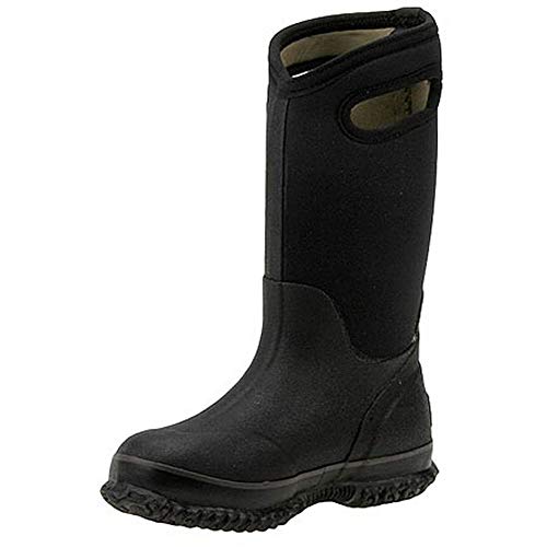 BOGS unisex child Classic High Waterproof Insulated Rubber Neoprene Rain Snow Boot, Black, 12 Little Kid US - Image 3