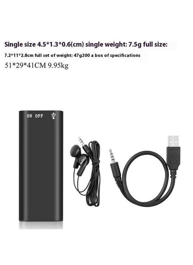 Generic - MP3 Player with 32GB Capacity Voice Recorder WAV Format Recorder Digital Audio Recorder  Recording Professional Audio Recorder MP3 Player - Image 1