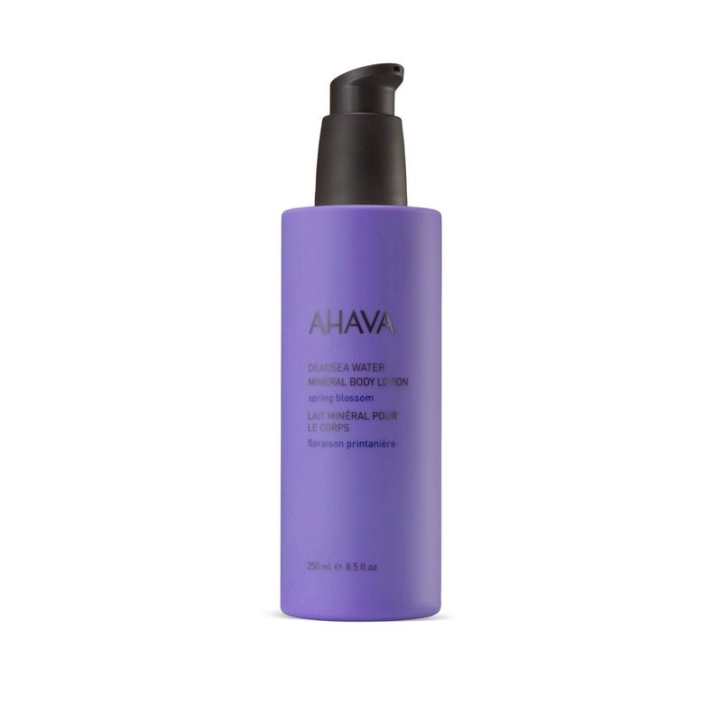 AHAVA Dead Sea Water Mineral Body Lotion Spring Blossom  Provides All Day Hydration Fights Dehydration Refines Skins Texture with Exclusive Osmoter Aloe Vera  Witch Hazel 85 FlOz