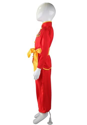 STIOEDYUAN Kids Kung Fu Suits Tai Chi Uniform Chinese Martial Art Wing Chun Clothing Sets (Red, 4-5T) - Image 4