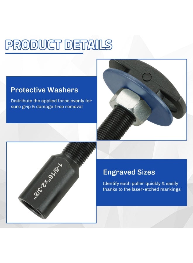 Generic Rear Axle Bearing Puller Tool Set, 3PCS Rear Axle Bearing Puller Tool Set, Rear Axle Bearing Removal Tool Kit with Multiple Sizes, Puller Slide Hammer Kit  - Image 3
