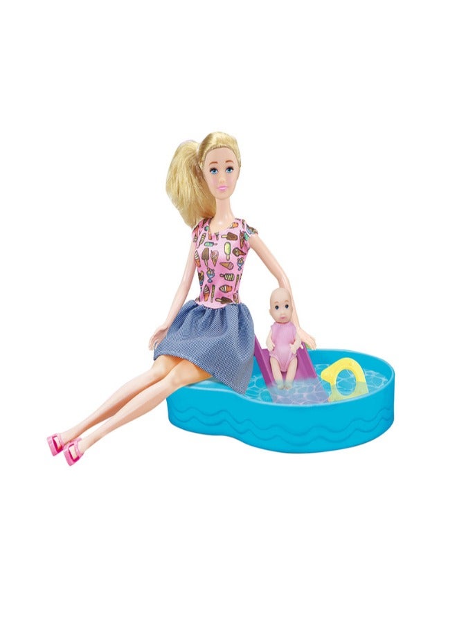كيبيبي دمية الام الرائعه مع اكسسوارات المسبح - Image 2