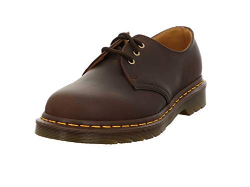 Dr Martens د. مارتنز يونيسكس 1461 أوكسفورد، بني داكن كريزي هورس، 8 الولايات المتحدة للنساء / 7 الولايات المتحدة للرجال - Image 1