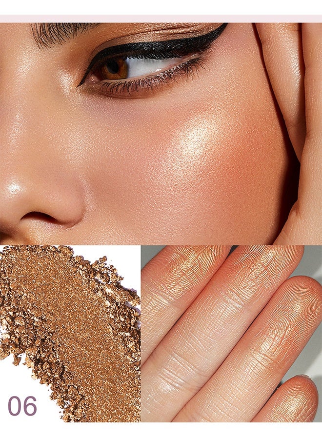 YOUNG VISION Highlighter Makeup Powder, Made With High-Quality Ingredients, Gentlely On The Skin and Provide Long-Lasting Wear, Suitable Under Makeup With Long Lasting Shine Finish #06 - Image 2