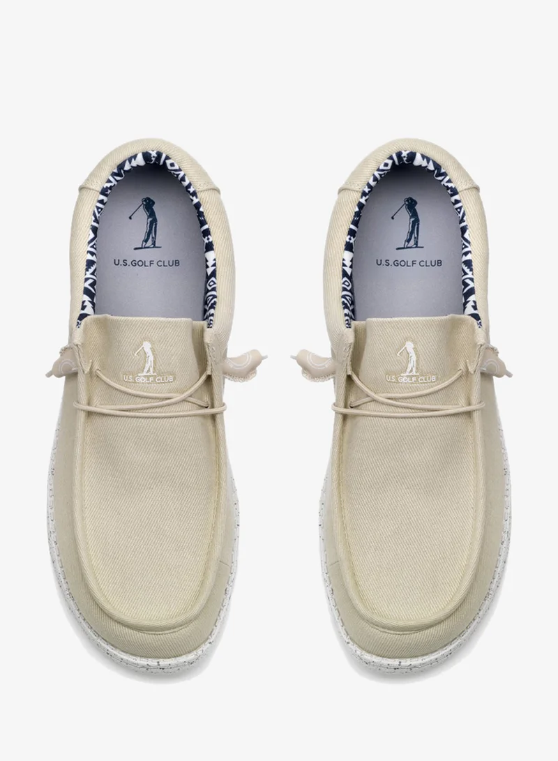 U.S. Golf Club Men's  Beige Loafers | Slipons