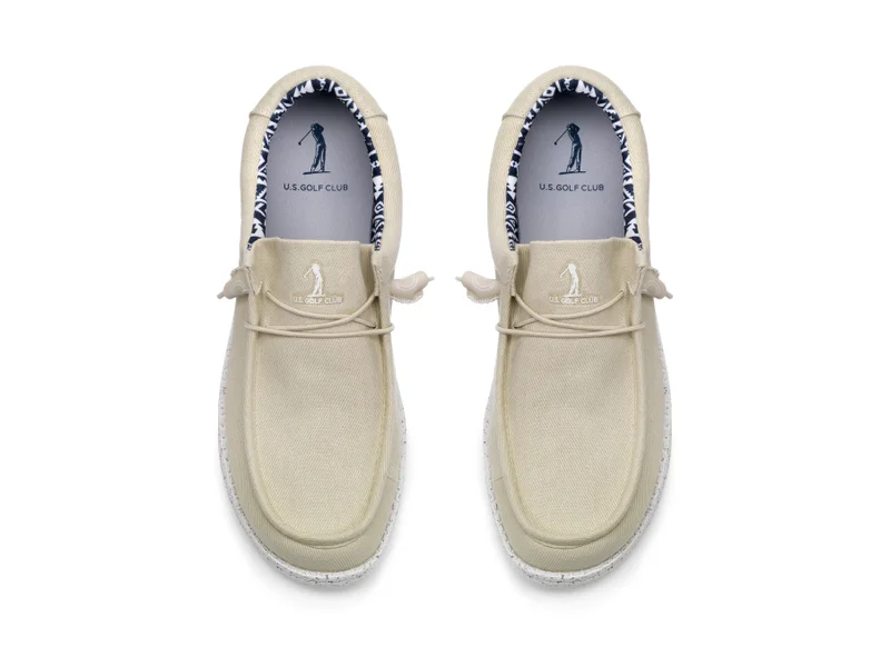 U.S. Golf Club Men's  Beige Loafers | Slipons