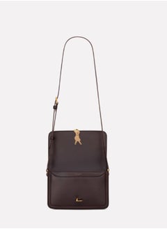 Yves Saint Laurent YSL Shoulder Bag – Women's Solferino Medium Leather Crossbody Bag, Dark Chestnut  - Image 5