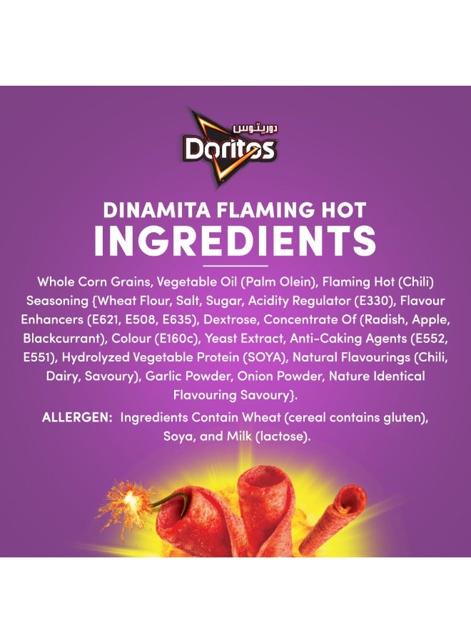 Doritos Dinamita Flamin Hot Tortilla Chips 145g - Image 4
