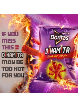 Dinamita Flamin Hot Tortilla Chips - view 5