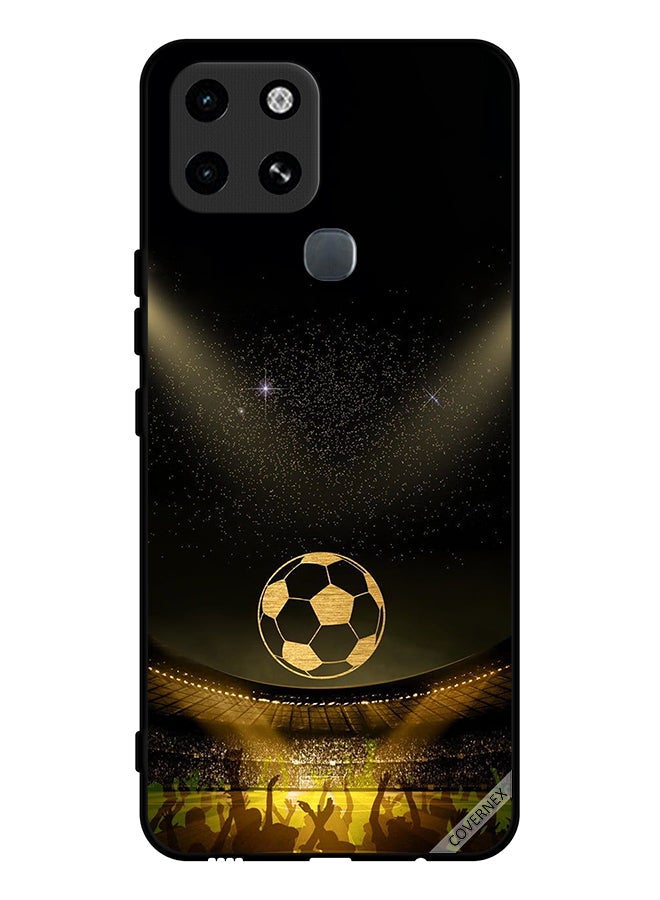 Covernex Protective Case Cover For Infinix Smart 6 Black Retro Football Movie Background - Image 1