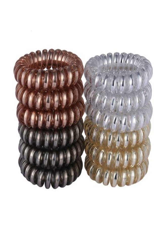 APSAMBR 10pcs/lot Elastic Colorful Telephone Wire Cord Hair Band Ties Band Rope Bobbles Women Girls Headwear Hair Accessories Mixed color - Image 3