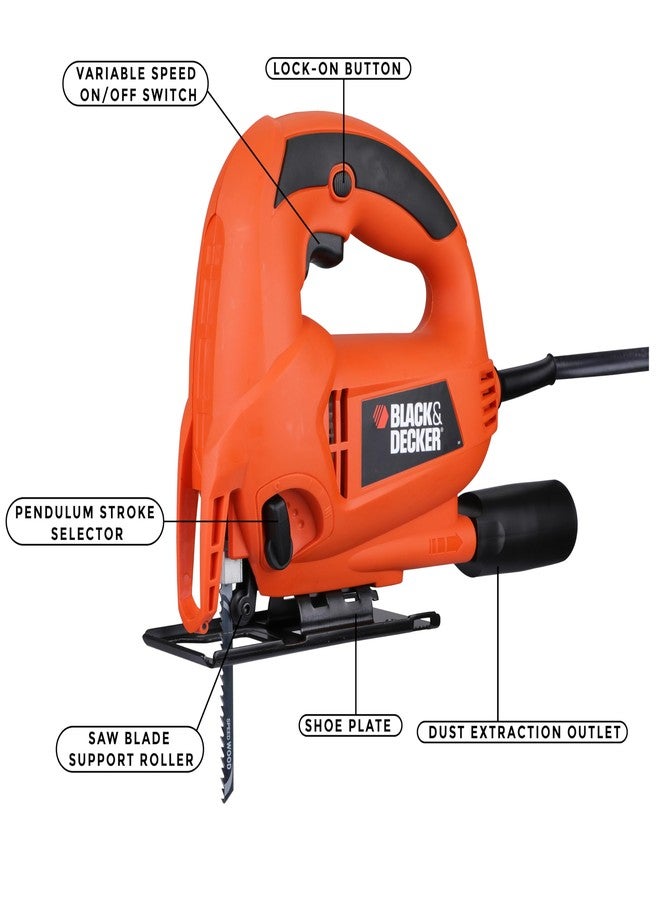 BLACK+DECKER KS700PE 480W Variable Speed Pendulum Jigsaw - Image 3