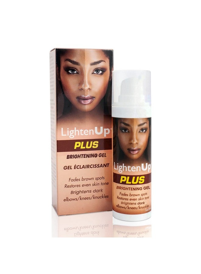 LIGHTENUP Plus Brightening Gel With Pump 1Fl Oz / 30Ml With Coconut Oil And Alpha Arbutin - Image 1