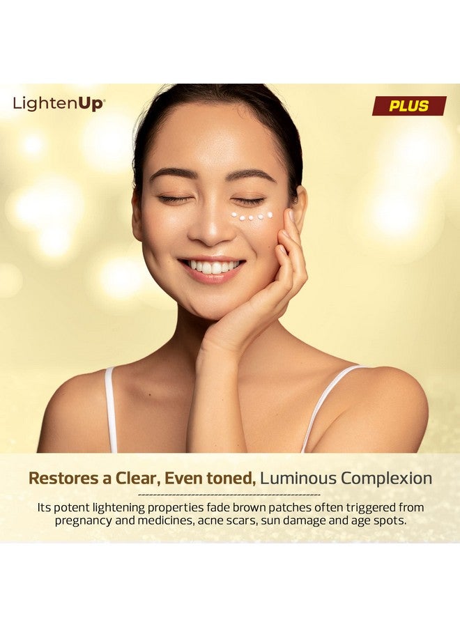 LIGHTENUP Plus Brightening Gel With Pump 1Fl Oz / 30Ml With Coconut Oil And Alpha Arbutin - Image 2
