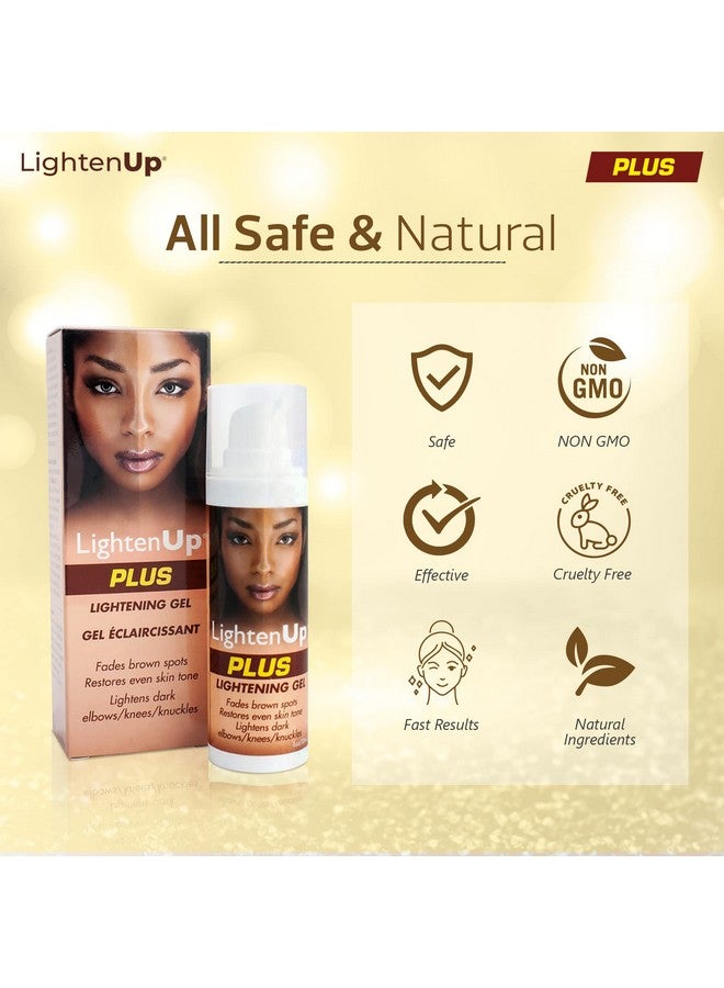 LIGHTENUP Plus Brightening Gel With Pump 1Fl Oz / 30Ml With Coconut Oil And Alpha Arbutin - Image 4