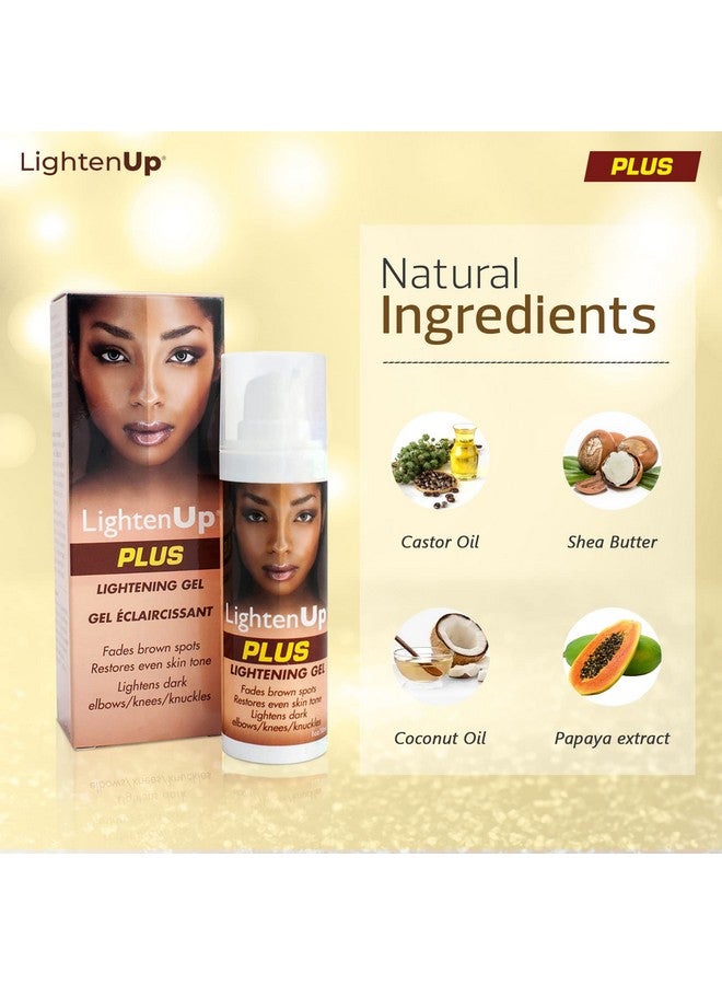 LIGHTENUP Plus Brightening Gel With Pump 1Fl Oz / 30Ml With Coconut Oil And Alpha Arbutin - Image 5