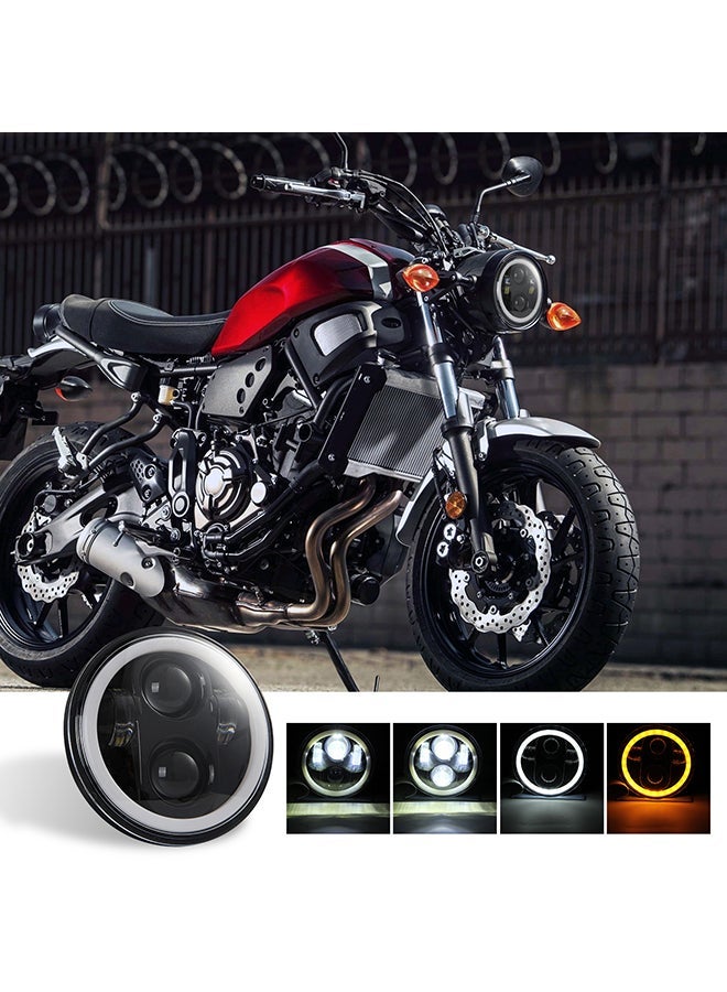 NIBEMINENT 5.75 inch LED Headlight Motorcycle Projector Headlamp Super Wide Angle Driving Light  - Image 5