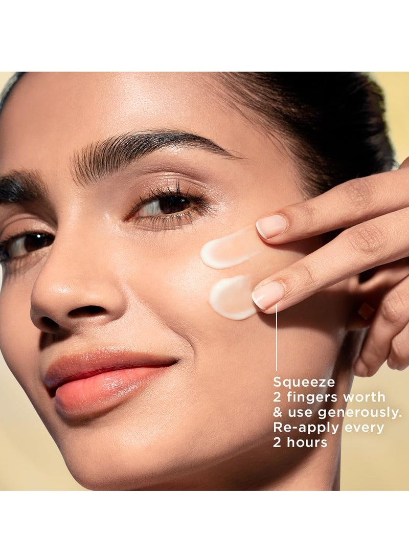 Pond's كريم جل واقي شمس بوندز صن ميركل SPF 50 PA+++ لجميع أنواع البشرة - حماية وإشراق، مع 3% نياسيناميد، يخفف البقع الداكنة في 4 أسابيع، خفيف الوزن، بدون أثر أبيض 12 جرام - Image 5