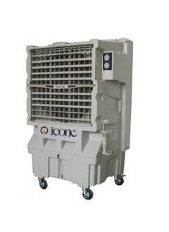 iCone Portable Desert Air Cooler ICO-600, 70L Capacity, 600W Power, Maximum Airflow 12000 m³/h, Effective Area 100-150 m², Stylish White/Grey Design 