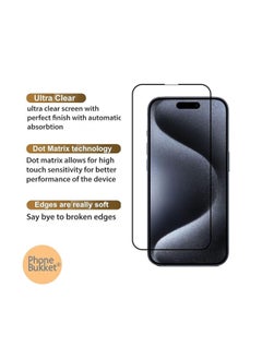 DIGI CORE iPhone Tempered Glass 3 Pack Clear Screen Protector Set For iPhone 14 Plus 6.7 Inch Anti-Spy Tempered-Glass, Scratch Resistant iPhone Glass Full-Coverage Glass (Clear, iPhone 15 Plus)  - Image 2