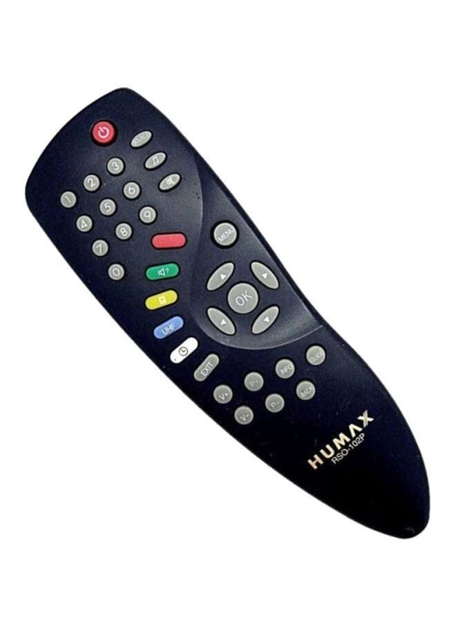 Humax Remote Control For Receiver 101P Black Grey Red  - Image 1