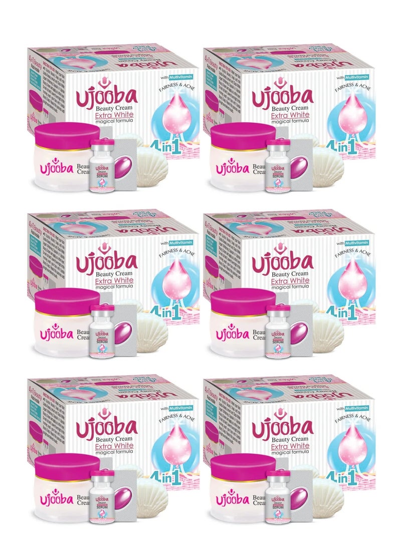 Beauty Cream Extra White Magical Formula Fairness & Acne with Multivitamin - Pack of 6