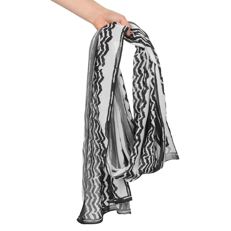 Festival Outfit For Men: Arab Shemagh Scarf - Muslim Wrap - Middle Eastern Headscarf For Prayer Party - Ethnic Winter Shawl - Image 2