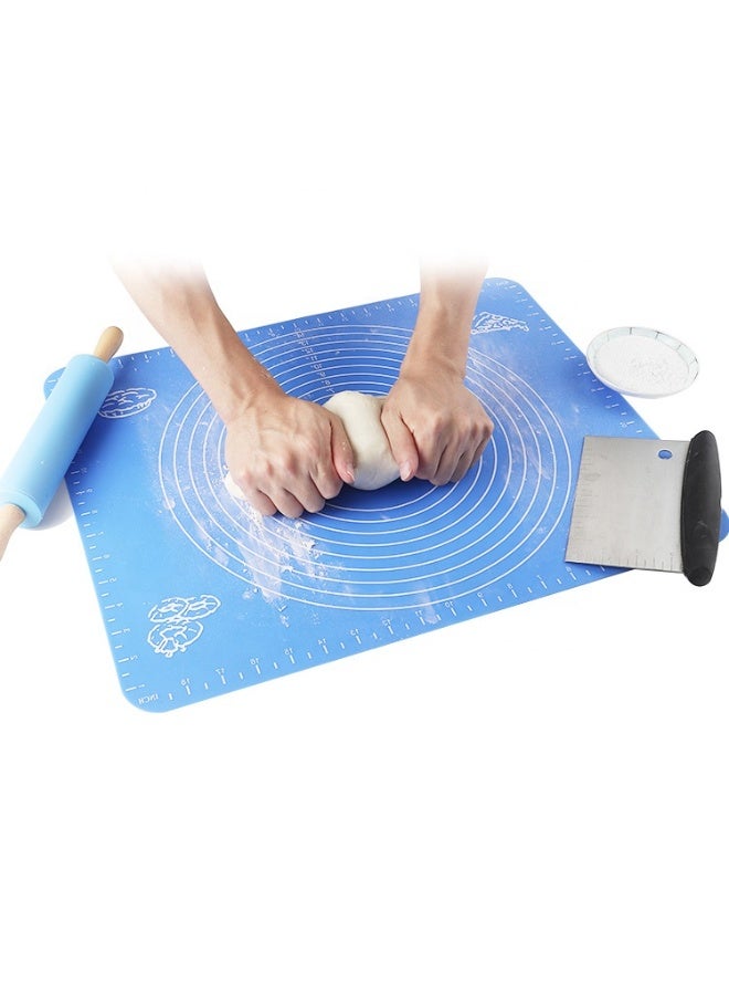 حصيرة سيليكون للعجن والفرد مع مقاسات – مقاومة للالتصاق وسهلة التنظيف | مناسبة للخبز والمعجنات والبيتزا - Image 3